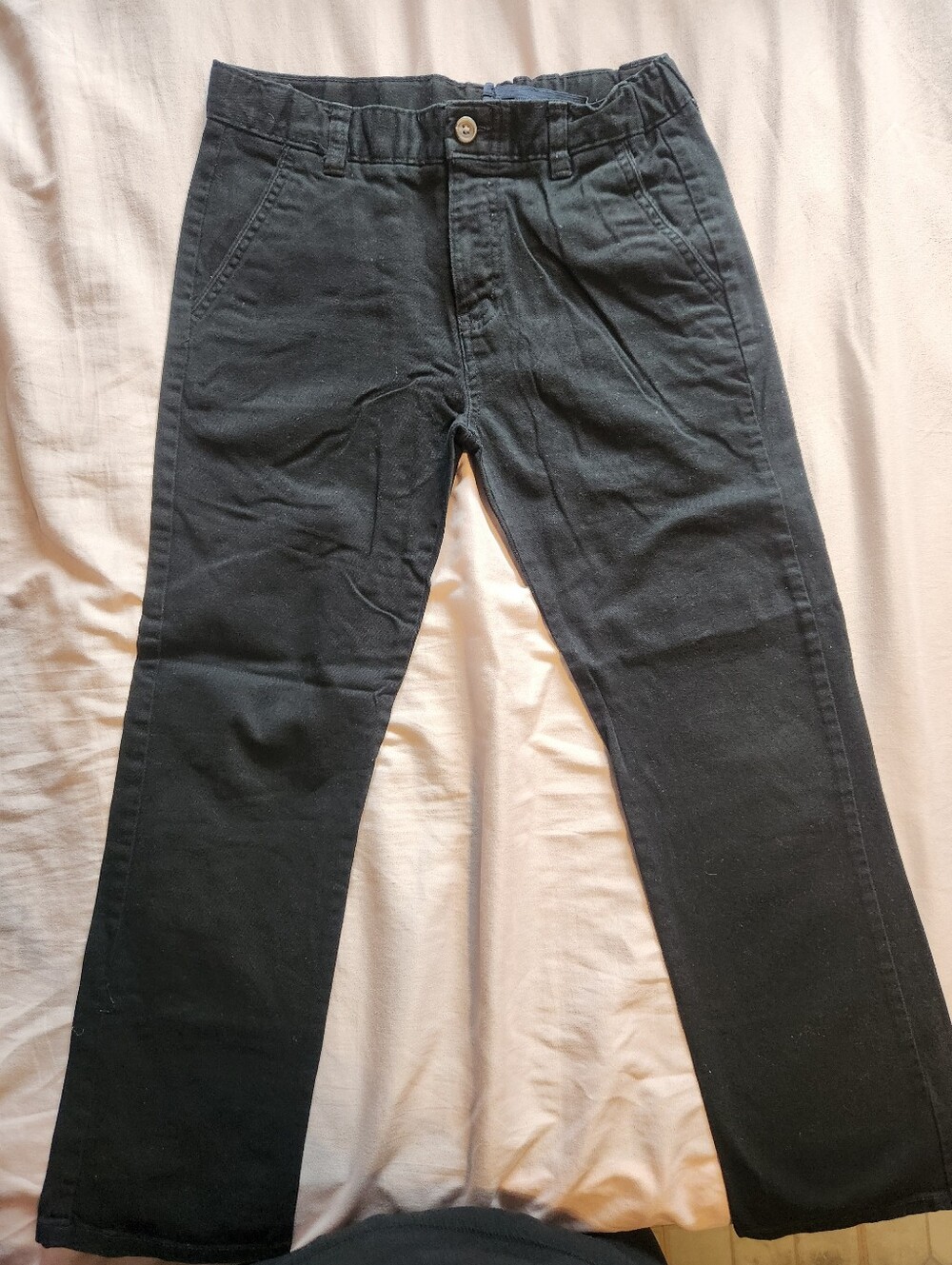 Chaps Boys Black Uniform Pants